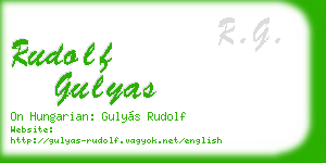 rudolf gulyas business card